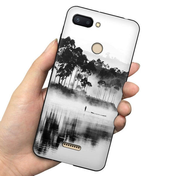 EiiMoo Funda Capa For Xiaomi Redmi 6 Case For Xiaomi Redmi 6A Case Silicone Phone Back Coque For Xaomi Redmi 6 6A Cover Soft TPU