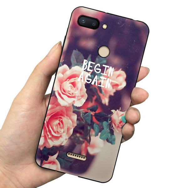 EiiMoo Funda Capa For Xiaomi Redmi 6 Case For Xiaomi Redmi 6A Case Silicone Phone Back Coque For Xaomi Redmi 6 6A Cover Soft TPU