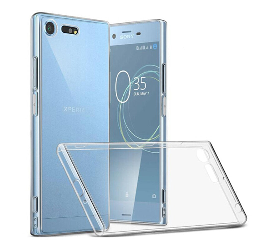 Dreamysow Case Transparent For Sony Xperia XZ1 XZs Z5 Compact XA1 Ultra Plus X XA XZ XZ Premium Plus L1 Z3  Soft TPU Cover