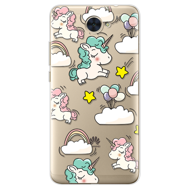 Painted Case For Huawei Y7 Minnie Soft Silicon Case Back Phone Cover For Huawei Y7 / Nova Lite+ Cases Cartoon Pattern Shells