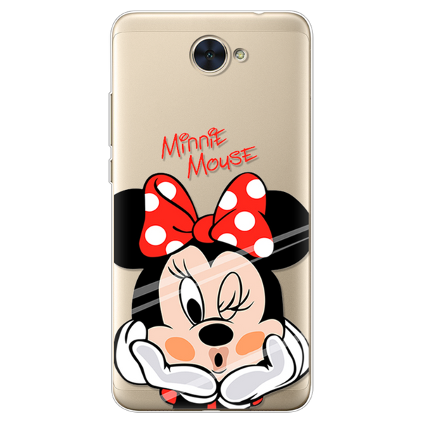 Painted Case For Huawei Y7 Minnie Soft Silicon Case Back Phone Cover For Huawei Y7 / Nova Lite+ Cases Cartoon Pattern Shells