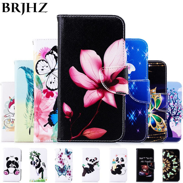 Y6 2018 Case on For Fundas Huawei Honor 7A Pro case 5.7 inch For Fundas Huawei Y6 Prime 2018 Cover Painted Wallet Phone Cases