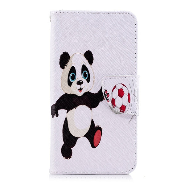 Y6 2018 Case on For Fundas Huawei Honor 7A Pro case 5.7 inch For Fundas Huawei Y6 Prime 2018 Cover Painted Wallet Phone Cases