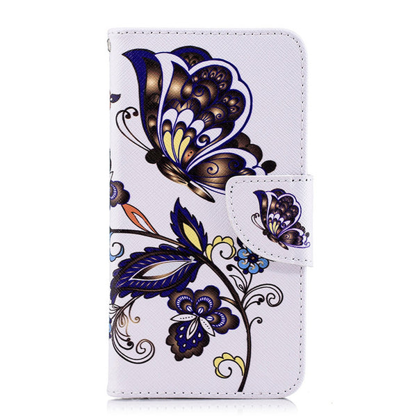 Y6 2018 Case on For Fundas Huawei Honor 7A Pro case 5.7 inch For Fundas Huawei Y6 Prime 2018 Cover Painted Wallet Phone Cases