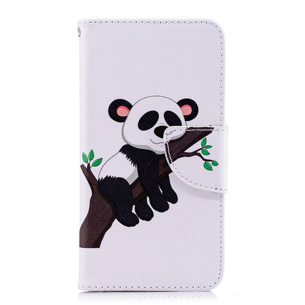 Y6 2018 Case on For Fundas Huawei Honor 7A Pro case 5.7 inch For Fundas Huawei Y6 Prime 2018 Cover Painted Wallet Phone Cases