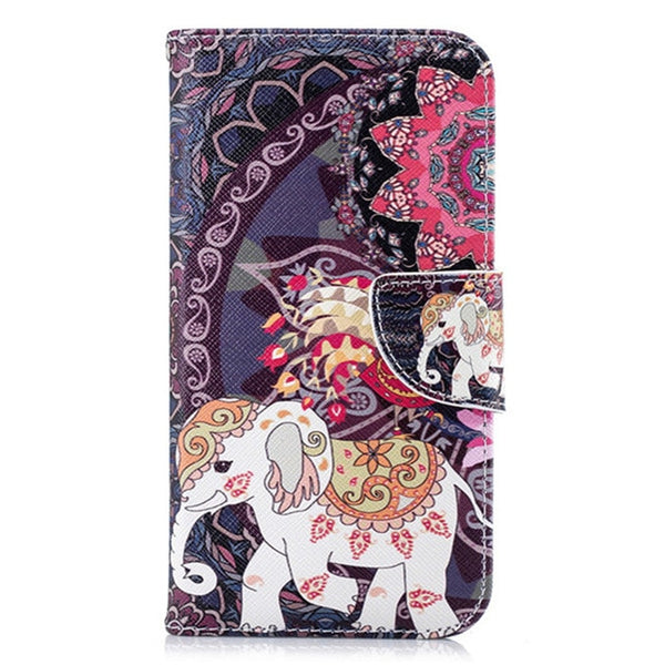 Y6 2018 Case on For Fundas Huawei Honor 7A Pro case 5.7 inch For Fundas Huawei Y6 Prime 2018 Cover Painted Wallet Phone Cases