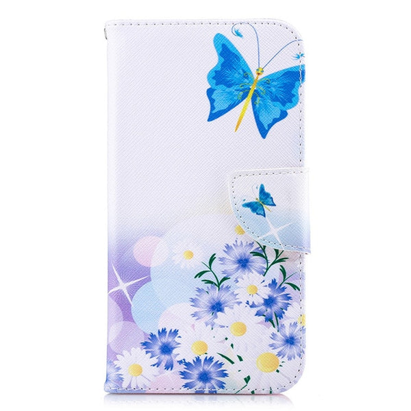 Y6 2018 Case on For Fundas Huawei Honor 7A Pro case 5.7 inch For Fundas Huawei Y6 Prime 2018 Cover Painted Wallet Phone Cases