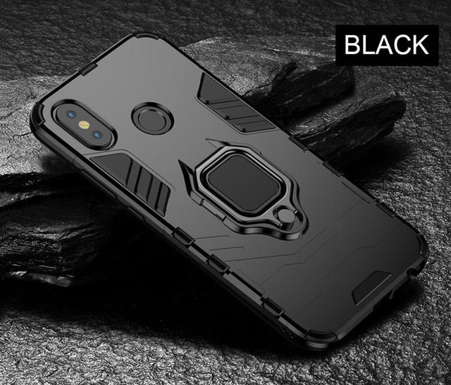 Magnetic Metal Ring Case For Xiaomi A1 A2 mi 8 SE Phone Case Full Cover For Xiaomi mi8 SE A2 A1 Soft Silicone Shockproof Case