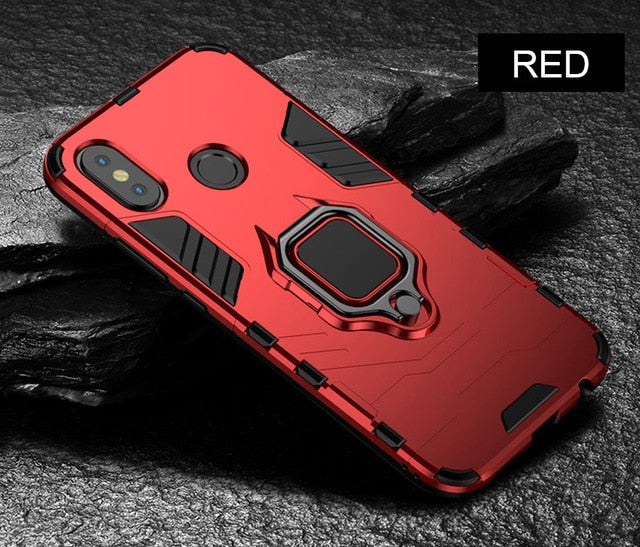 Magnetic Metal Ring Case For Xiaomi A1 A2 mi 8 SE Phone Case Full Cover For Xiaomi mi8 SE A2 A1 Soft Silicone Shockproof Case