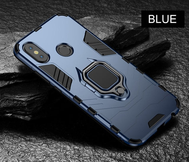 Magnetic Metal Ring Case For Xiaomi A1 A2 mi 8 SE Phone Case Full Cover For Xiaomi mi8 SE A2 A1 Soft Silicone Shockproof Case
