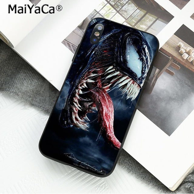 MaiYaCa Marvel Venom Newest Super Hero Cute on sell funda Phone Case For iPhone X 66S 7 8 Plus 5 5S SE XS XR XS MAX mobile cover