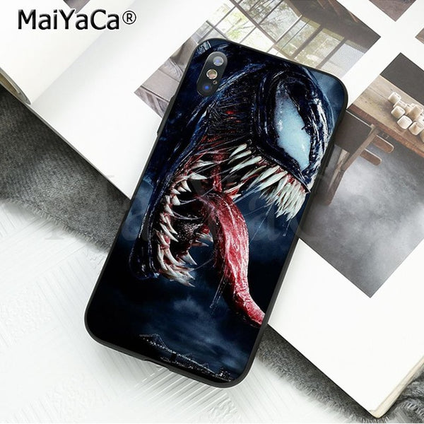 MaiYaCa Marvel Venom Newest Super Hero Cute on sell funda Phone Case For iPhone X 66S 7 8 Plus 5 5S SE XS XR XS MAX mobile cover