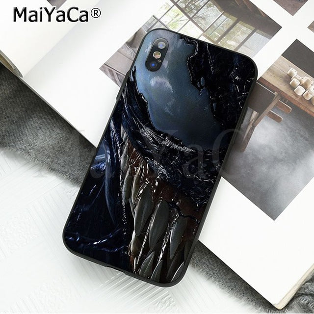 MaiYaCa Marvel Venom Newest Super Hero Cute on sell funda Phone Case For iPhone X 66S 7 8 Plus 5 5S SE XS XR XS MAX mobile cover
