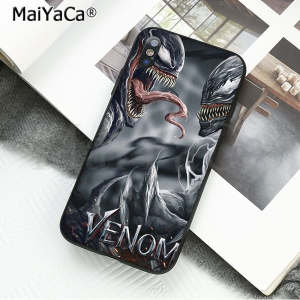 MaiYaCa Marvel Venom Newest Super Hero Cute on sell funda Phone Case For iPhone X 66S 7 8 Plus 5 5S SE XS XR XS MAX mobile cover