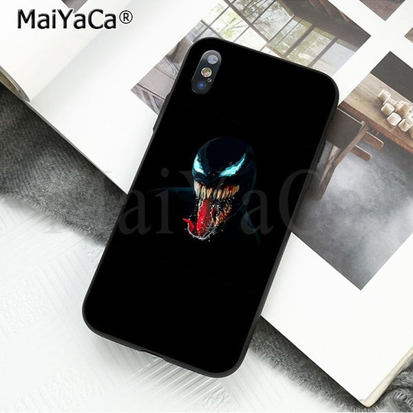 MaiYaCa Marvel Venom Newest Super Hero Cute on sell funda Phone Case For iPhone X 66S 7 8 Plus 5 5S SE XS XR XS MAX mobile cover