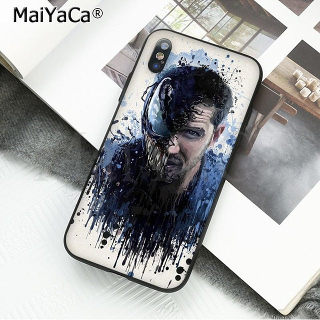MaiYaCa Marvel Venom Newest Super Hero Cute on sell funda Phone Case For iPhone X 66S 7 8 Plus 5 5S SE XS XR XS MAX mobile cover
