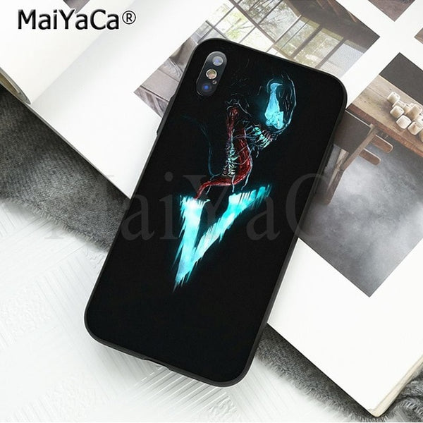 MaiYaCa Marvel Venom Newest Super Hero Cute on sell funda Phone Case For iPhone X 66S 7 8 Plus 5 5S SE XS XR XS MAX mobile cover