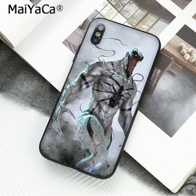 MaiYaCa Marvel Venom Newest Super Hero Cute on sell funda Phone Case For iPhone X 66S 7 8 Plus 5 5S SE XS XR XS MAX mobile cover