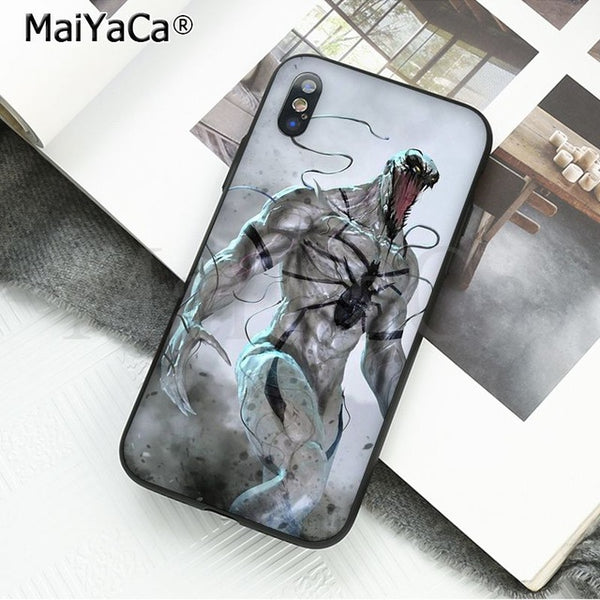 MaiYaCa Marvel Venom Newest Super Hero Cute on sell funda Phone Case For iPhone X 66S 7 8 Plus 5 5S SE XS XR XS MAX mobile cover