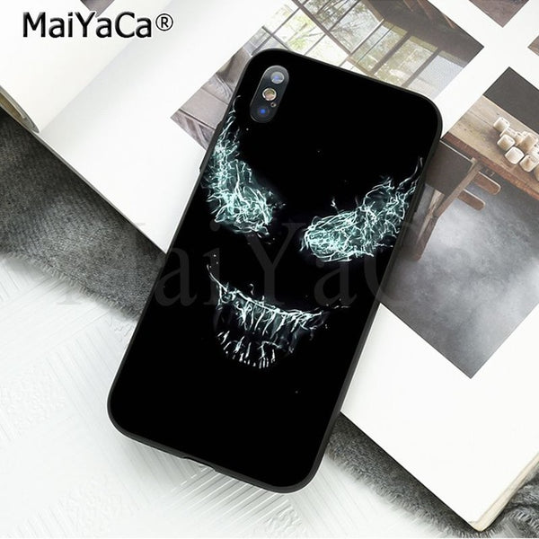 MaiYaCa Marvel Venom Newest Super Hero Cute on sell funda Phone Case For iPhone X 66S 7 8 Plus 5 5S SE XS XR XS MAX mobile cover