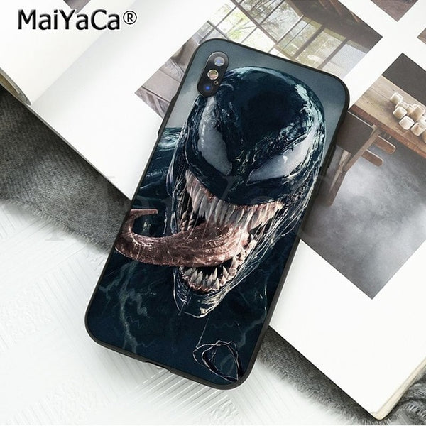 MaiYaCa Marvel Venom Newest Super Hero Cute on sell funda Phone Case For iPhone X 66S 7 8 Plus 5 5S SE XS XR XS MAX mobile cover