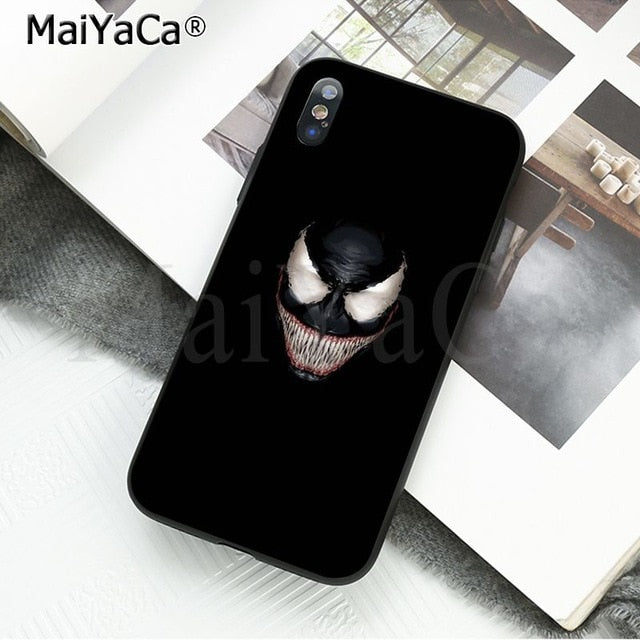 MaiYaCa Marvel Venom Newest Super Hero Cute on sell funda Phone Case For iPhone X 66S 7 8 Plus 5 5S SE XS XR XS MAX mobile cover
