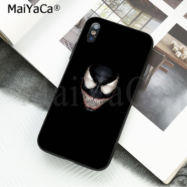 MaiYaCa Marvel Venom Newest Super Hero Cute on sell funda Phone Case For iPhone X 66S 7 8 Plus 5 5S SE XS XR XS MAX mobile cover