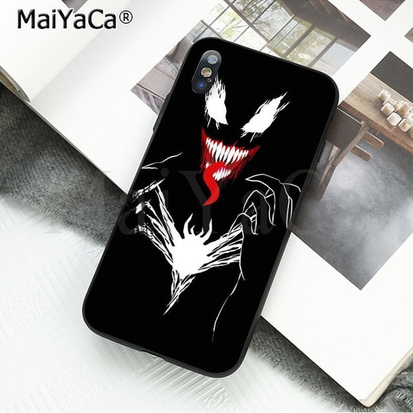 MaiYaCa Marvel Venom Newest Super Hero Cute on sell funda Phone Case For iPhone X 66S 7 8 Plus 5 5S SE XS XR XS MAX mobile cover