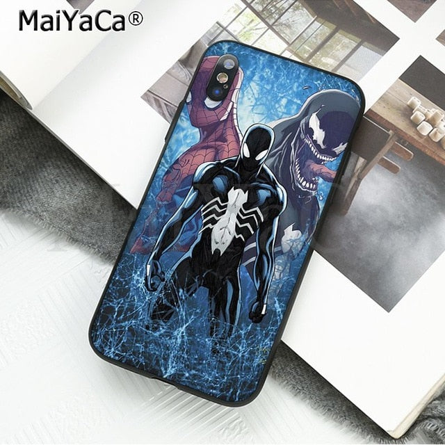 MaiYaCa Marvel Venom Newest Super Hero Cute on sell funda Phone Case For iPhone X 66S 7 8 Plus 5 5S SE XS XR XS MAX mobile cover