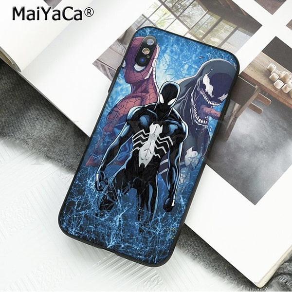 MaiYaCa Marvel Venom Newest Super Hero Cute on sell funda Phone Case For iPhone X 66S 7 8 Plus 5 5S SE XS XR XS MAX mobile cover