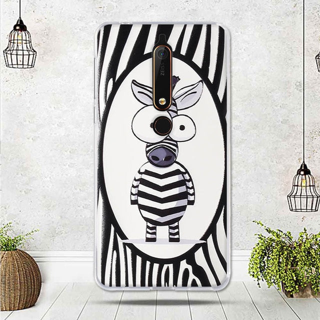 Mobile Case For Nokia 6.1 Cover For Capa Nokia 6 2018 Case silicone TPU Luxury Shell For Funda Nokia 6.1 Phone 2018 Cover Bag