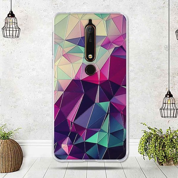 Mobile Case For Nokia 6.1 Cover For Capa Nokia 6 2018 Case silicone TPU Luxury Shell For Funda Nokia 6.1 Phone 2018 Cover Bag
