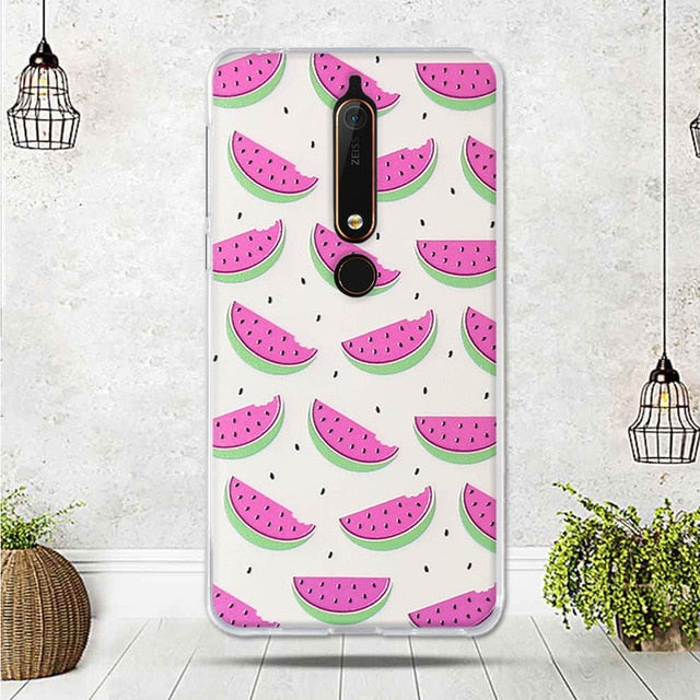 Mobile Case For Nokia 6.1 Cover For Capa Nokia 6 2018 Case silicone TPU Luxury Shell For Funda Nokia 6.1 Phone 2018 Cover Bag
