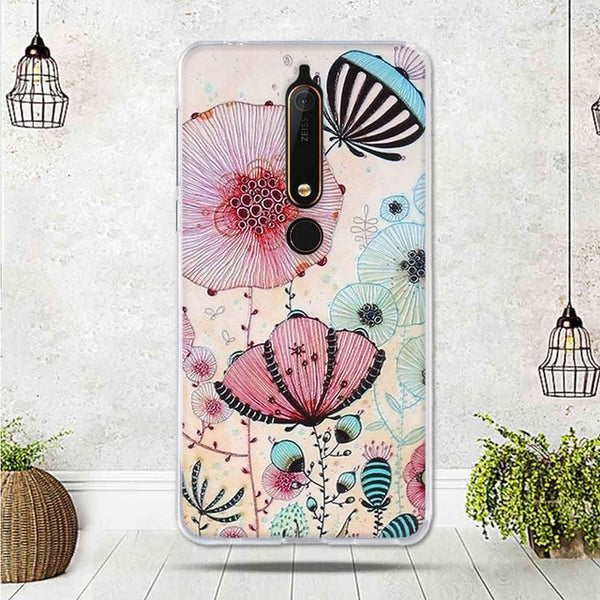 Mobile Case For Nokia 6.1 Cover For Capa Nokia 6 2018 Case silicone TPU Luxury Shell For Funda Nokia 6.1 Phone 2018 Cover Bag
