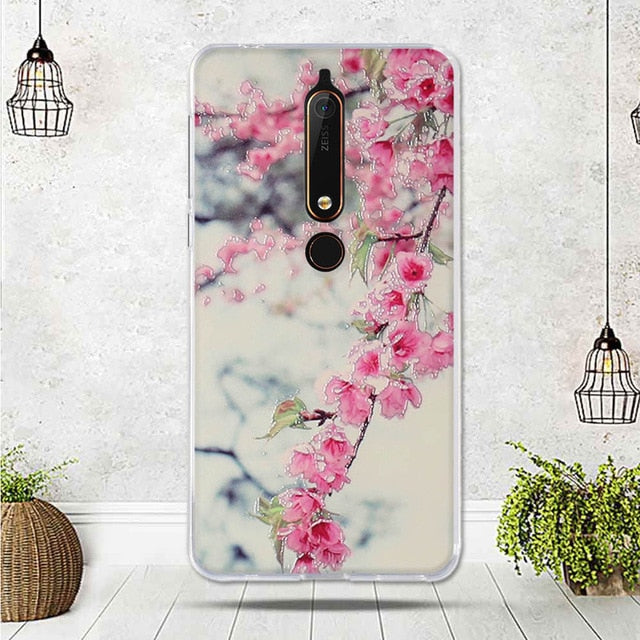 Mobile Case For Nokia 6.1 Cover For Capa Nokia 6 2018 Case silicone TPU Luxury Shell For Funda Nokia 6.1 Phone 2018 Cover Bag
