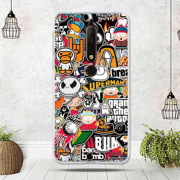 Mobile Case For Nokia 6.1 Cover For Capa Nokia 6 2018 Case silicone TPU Luxury Shell For Funda Nokia 6.1 Phone 2018 Cover Bag