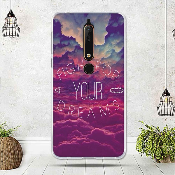 Mobile Case For Nokia 6.1 Cover For Capa Nokia 6 2018 Case silicone TPU Luxury Shell For Funda Nokia 6.1 Phone 2018 Cover Bag