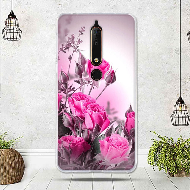 Mobile Case For Nokia 6.1 Cover For Capa Nokia 6 2018 Case silicone TPU Luxury Shell For Funda Nokia 6.1 Phone 2018 Cover Bag