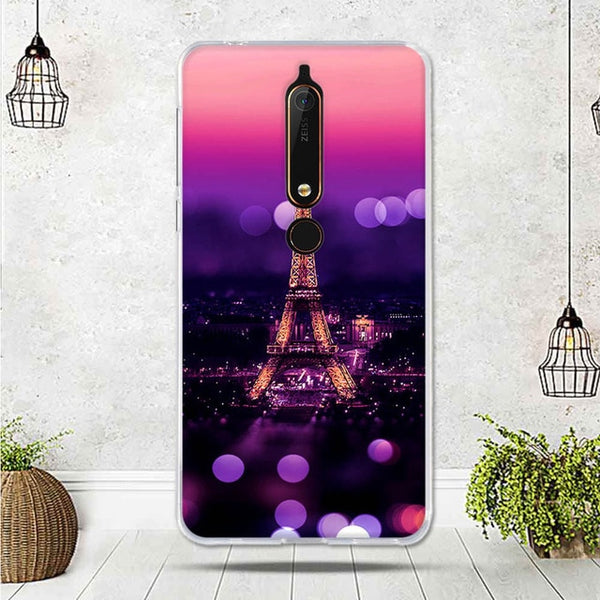 Mobile Case For Nokia 6.1 Cover For Capa Nokia 6 2018 Case silicone TPU Luxury Shell For Funda Nokia 6.1 Phone 2018 Cover Bag