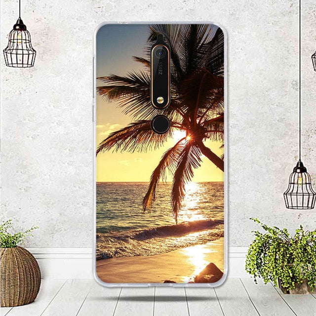 Mobile Case For Nokia 6.1 Cover For Capa Nokia 6 2018 Case silicone TPU Luxury Shell For Funda Nokia 6.1 Phone 2018 Cover Bag