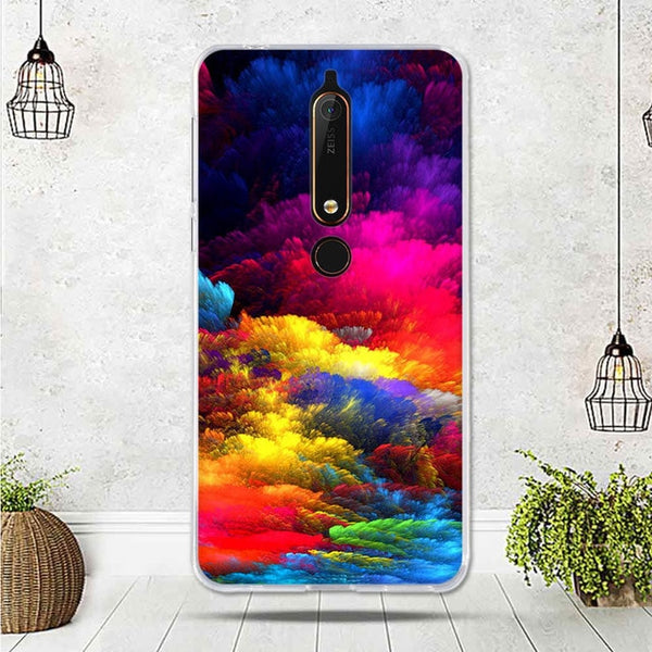 Mobile Case For Nokia 6.1 Cover For Capa Nokia 6 2018 Case silicone TPU Luxury Shell For Funda Nokia 6.1 Phone 2018 Cover Bag