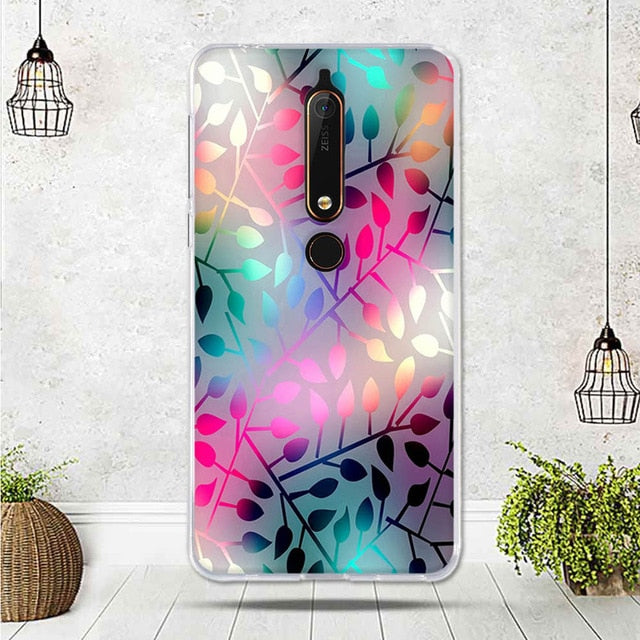 Mobile Case For Nokia 6.1 Cover For Capa Nokia 6 2018 Case silicone TPU Luxury Shell For Funda Nokia 6.1 Phone 2018 Cover Bag