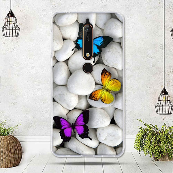 Mobile Case For Nokia 6.1 Cover For Capa Nokia 6 2018 Case silicone TPU Luxury Shell For Funda Nokia 6.1 Phone 2018 Cover Bag
