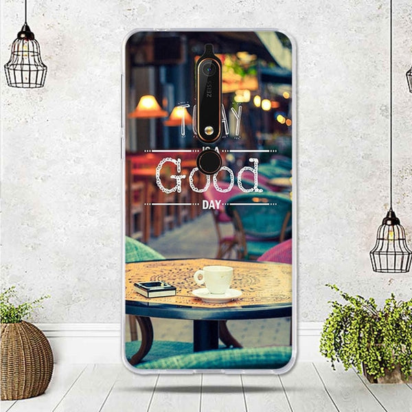 Mobile Case For Nokia 6.1 Cover For Capa Nokia 6 2018 Case silicone TPU Luxury Shell For Funda Nokia 6.1 Phone 2018 Cover Bag