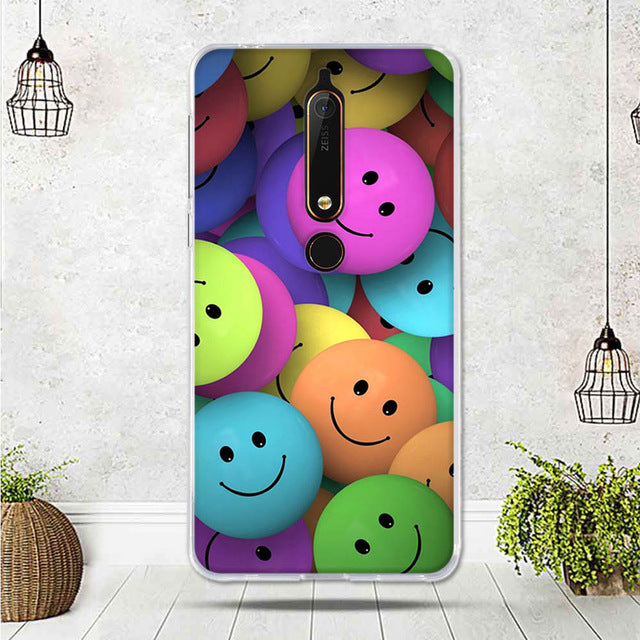 Mobile Case For Nokia 6.1 Cover For Capa Nokia 6 2018 Case silicone TPU Luxury Shell For Funda Nokia 6.1 Phone 2018 Cover Bag