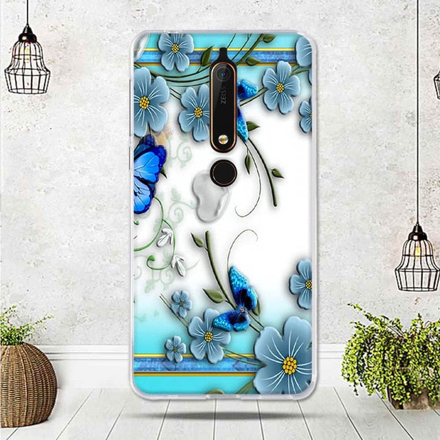 Mobile Case For Nokia 6.1 Cover For Capa Nokia 6 2018 Case silicone TPU Luxury Shell For Funda Nokia 6.1 Phone 2018 Cover Bag