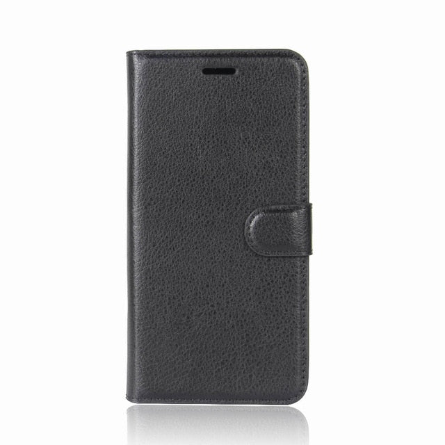 Cases For Moto G5 G5S Plus Case Litchi Stripes Leather Cover For MOTO E4 C plus Z2 Play X4 Case Shell Flip Wallet Phone Cover