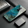 One Plus 6T Marble phone cover one plus 6 Jade pattern 1+6T Glossy Tempered Glass back cover Phone Case Shell For OnePlus 6 6T