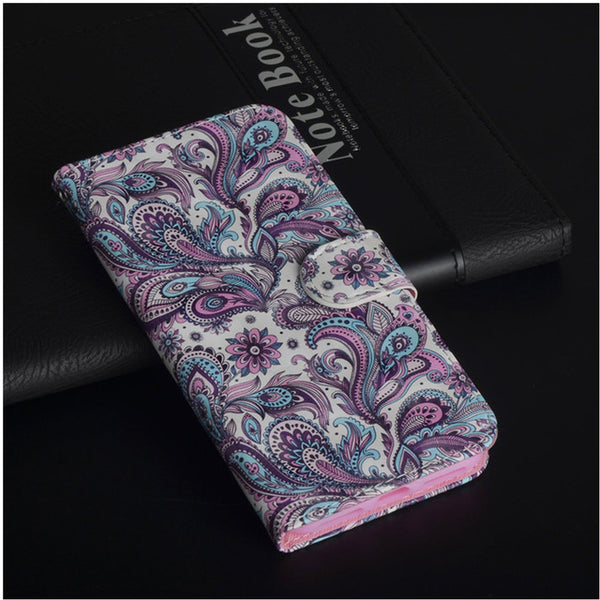 Flip Phone Etui Coque Cover Case For Huawei Y3 Y5 Y6 Y7 Y9 Pro Prime 2017 2018 Honor 7A 7C 7S with 3D Painted PU Leather Wallet
