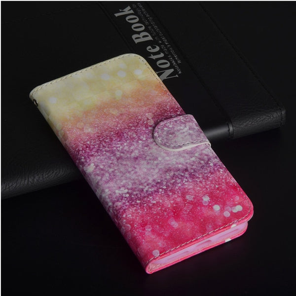 Flip Phone Etui Coque Cover Case For Huawei Y3 Y5 Y6 Y7 Y9 Pro Prime 2017 2018 Honor 7A 7C 7S with 3D Painted PU Leather Wallet